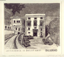 Accademia di Belle Arti di Palermo, Incisione, 20 x 21,5 cm