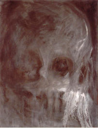 Schdel (Skull), l auf LW, 90 x 70 cm