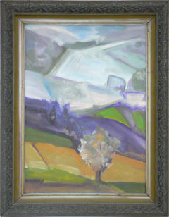 Corciano Baumstck, l auf BW, 48 x 37 cm