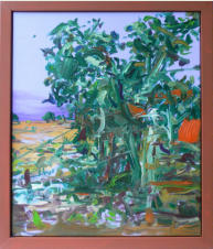 Landschaft, l auf BW, 55 x 47 cm