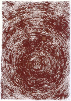 Spiral, oil on paper, 30 x 20 cm