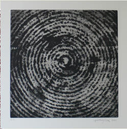 Spiral, zink etching plate, 30 x 30 cm