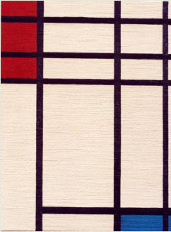 Mondrian 2a, oil & acrylics on cotton, 43,5 x 33 cm