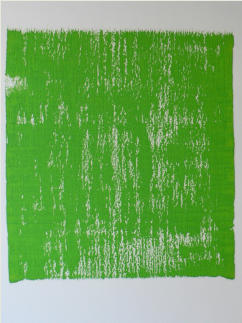 Seildruck grn, oil on paper, 40 x 30 cm