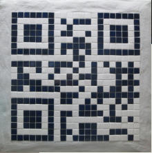 QR-Code, materiali diversi, 65 x 65 cm