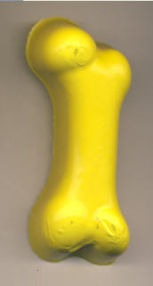 Osso a silicon, giallo di chromo osido, 10 x 5 cm