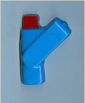 USB-Stick a silicon, blu-rosso, 8 x 4 cm