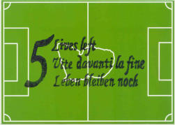 5 leaves Left carta di calcio 10 x 15 cm