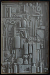 Vitrinenbild "Surroundings", Acryl on Cotton, 92 x 62 cm
