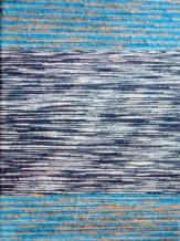 Blue, Oil on wool/cotton on stretcher, 40 x 30 cm