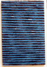 Blackblue, Ink on blue cotton, 17 x 11,5 cm