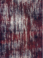 Seildruck blue-red, oil on paper, 40 x 30 cm