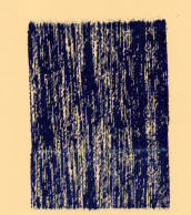 blue linear, oil on paper, 23 x 18 cm
