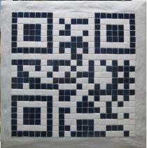 QR-Code, materiali diversi, 65 x 65 cm