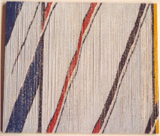 Mondrian 4c, oil & acrylics on cotton, 42 x 49 cm