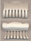 Haarklammer, Acrylic on cotton, dimensions vary